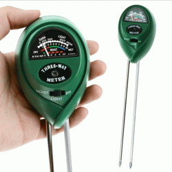 Μετρητής PH 3σε1 (PΗ, υγρασία, φωτεινότητα)