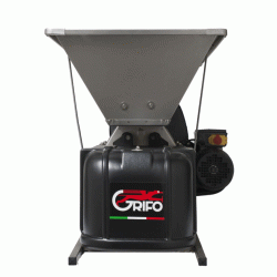 Σπαστήρας σταφυλιών ηλεκτροκίνητος 1HP FULL IΝΟΧ με διαχωριστήρα GRIFO DMCI 