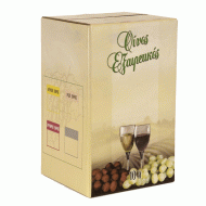 Χαρτοκιβώτιο ασκού χωρητικότητας 10lt σε χρώμα κίτρινο ιδανικό για κρασί διαστάσεων 19x19x32cm