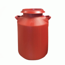 Bαρέλι γάλακτος πλαστικό ΒΕΛΠ χωρητικότητας 40lt σε χρώμα καφέ