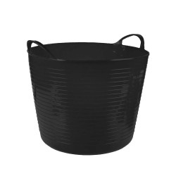 Καλάθι πλαστικό ζεμπίλι χωρητικότητας 43lt με χειρολαβές σε μαύρο χρώμα