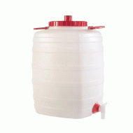 Bαρελάκι πλαστικό ICS SPA χωρητικότητας 25lt με φαρδύ καπάκι με κάνουλα
