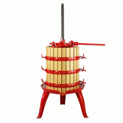 Σταφυλοπιεστήριο No1 χειροκίνητο με καστάνια χωρητικότητας 69lt Baesso Fratelli Ø40cm