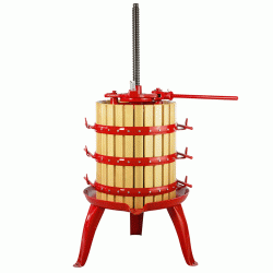 Σταφυλοπιεστήριο No2 χειροκίνητο με καστάνια χωρητικότητας 95lt Baesso Fratelli Ø45cm