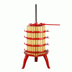 Σταφυλοπιεστήριο No3 χειροκίνητο με καστάνια χωρητικότητας 127lt Baesso Fratelli Ø50cm