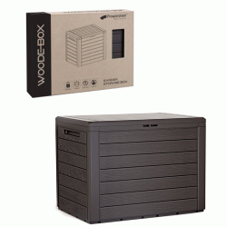 Μπαούλο αποθήκευσης κήπου χωρητικότητας 190lt PROSPERPLAST διαστάσεων 78x43,3x55cm σε χρώμα καφέ