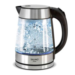 Βραστήρας νερού χωρητικότητας 1.7L ισχύος 2200W γυάλινος-Inox  Bruno Βραστήρας νερού χωρητικότητας 1.7L ισχύος 2200W γυάλινος-Inox  Bruno