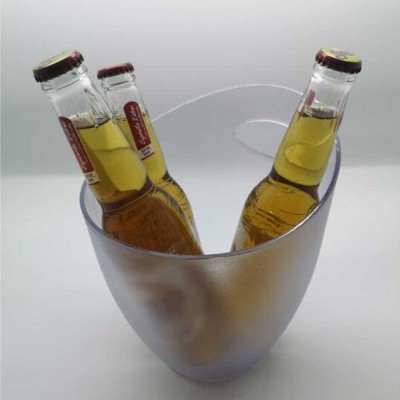 Σαμπανιέρα πλαστική ΑS άχρωμη ματ όψη με ένα χερούλι COLORATO