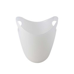 Σαμπανιέρα πλαστική PP σε λευκό χρώμα ματ με δύο χερούλια COLORATO