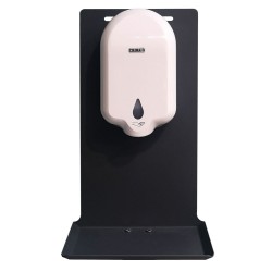 Σταντ αντισηπτικού επίτοιχο μαύρο ματ CLSA-44PW με ειδικά σχεδιασμένη λεκάνη περισυλλογής