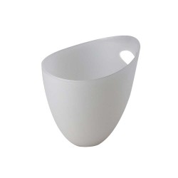 Σαμπανιέρα πλαστική PP σε λευκό χρώμα ματ με ένα χερούλι χωρητικότητας 2,5 lt COLORATO