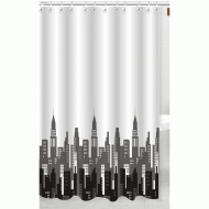 Κουρτίνα μπάνιου ύφασμα City διαστάσεων 180xΥ200cm