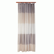 Κουρτίνα μπάνιου ύφασμα Stripy γκρι με χρυσό διαστάσεων 240xY180cm