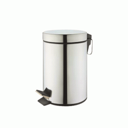 Κάδος απορριμμάτων μπάνιου χωρητικότητας 7lt σε χρώμα ασημί inox Κάδος απορριμμάτων μπάνιου χωρητικότητας 7lt σε χρώμα ασημί inox
