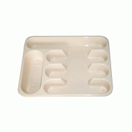 Θήκη για μαχαιροπίρουνα συρταριού πλαστική σε μπεζ χρώμα 25.5x32.5x4.2cm Θήκη για μαχαιροπίρουνα συρταριού πλαστική σε μπεζ χρώμα 25.5x32.5x4.2cm