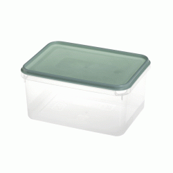 Φαγητοδοχείο διάφανο ορθογώνιο βαθύ χωρητικότητας 3lt με καπάκι σε χρώμα πράσινο Φαγητοδοχείο διάφανο ορθογώνιο βαθύ χωρητικότητας 3lt με καπάκι σε χρώμα πράσινο