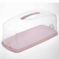 Ψωμιέρα / τουρτιέρα Deilee σε ροζ χρώμα διαστάσεων 38,2x17,5x14,5cm Ψωμιέρα / τουρτιέρα Deilee σε ροζ χρώμα διαστάσεων 38,2x17,5x14,5cm