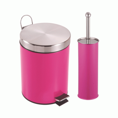 Σετ μπάνιου με πιγκάλ και κάδο σε χρώμα φούξια χωρητικότητας 5lt