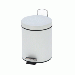 Μεταλλικό καλαθάκι μπάνιου χωρητικότητας 5lt σε χρώμα λευκό Μεταλλικό καλαθάκι μπάνιου χωρητικότητας 5lt σε χρώμα λευκό