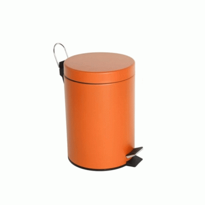 Μεταλλικός κάδος μπάνιου χωρητικότητας 5lt σε χρώμα πορτοκαλί
