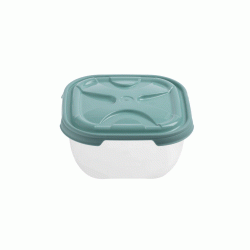 Φαγητοδοχείο Fresco τετράγωνο χωρητικότητας 1,1lt διαστάσεων 15,8x15,8x7,3cm Φαγητοδοχείο Fresco τετράγωνο χωρητικότητας 1,1lt διαστάσεων 15,8x15,8x7,3cm