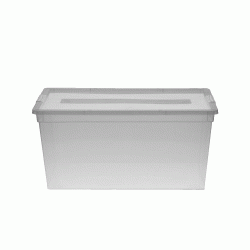 Κουτί smart box χωρητικότητας 6lt διαστάσεων 34x19,1x11,9cm διάφανο με καπάκι Κουτί smart box χωρητικότητας 6lt διαστάσεων 34x19,1x11,9cm διάφανο με καπάκι