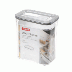Δοχείο ξηράς τροφής ορθογώνιο διάφανο χωρητικότητας 1,6lt διαστάσεων 17x15x9,5cm Smart & Lumi Δοχείο ξηράς τροφής ορθογώνιο διάφανο χωρητικότητας 1,6lt διαστάσεων 17x15x9,5cm Smart & Lumi