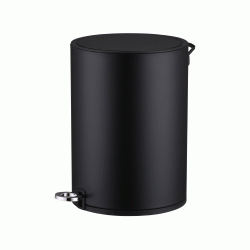Κάδος στρόγγυλος με πεντάλ σε μαύρο χρώμα χωρητικότητας 6lt Κάδος στρόγγυλος με πεντάλ σε μαύρο χρώμα χωρητικότητας 6lt