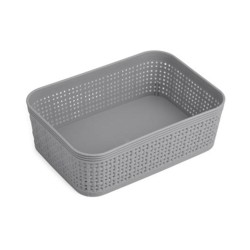 Καλαθάκι Okay Ν.1 small διαστάσεων 19x13.5x6cm σε γκρι χρώμα Καλαθάκι Okay Ν.1 small διαστάσεων 19x13.5x6cm σε γκρι χρώμα