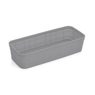 Καλαθάκι Okay Ν.2 large διαστάσεων 25x10x6cm σε γκρι χρώμα Καλαθάκι Okay Ν.2 large διαστάσεων 25x10x6cm σε γκρι χρώμα