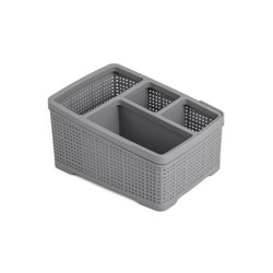 Καλαθάκι Okay Organizer large διαστάσεων 19.2x14.4x10.3cm σε γκρι χρώμα Καλαθάκι Okay Organizer large διαστάσεων 19.2x14.4x10.3cm σε γκρι χρώμα