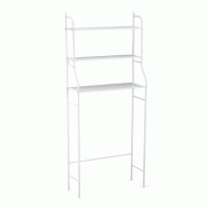 Ραφιέρα τακτοποίησης για πάνω από το πλυντήριο ρούχων σε λευκό χρώμα διαστάσεων 68x25x155cm