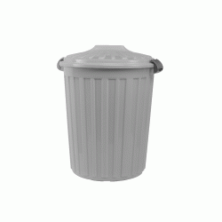 Πλαστικός κάδος απορριμμάτων χωρητικότητας 60lt σε γκρι χρώμα Πλαστικός κάδος απορριμμάτων χωρητικότητας 60lt σε γκρι χρώμα