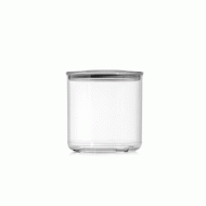 Δοχείο ξηράς τροφής στρόγγυλο διαφανές με καπάκι διαστάσεων 11,30x11,30cm χωρητικότητας 850ml Smart & Lumi Round