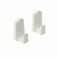 Κρεμαστράκια easy bath σετ 3 τεμαχίων πλαστικά σε λευκό χρώμα