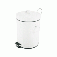Κάδος απορριμμάτων με πεντάλ Retro χωρητικότητας 5 lt σε χρώμα λευκό Κάδος απορριμμάτων με πεντάλ Retro χωρητικότητας 5 lt σε χρώμα λευκό