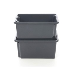 Κουτί Tower Box χωρητικότητας 45L διαστάσεων 57.8x38.3x26.5cm σε μαύρο χρώμα