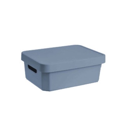 Κουτί Cave χωρητικότητας 11lt με καπάκι και χερούλια σε χρώμα μπλε διαστάσεων 36x27.5x13.5cm