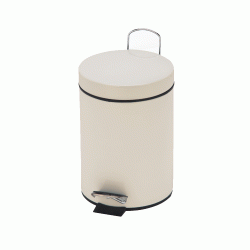 Κάδος απορριμμάτων με πεντάλ ματ σε συρρίκνωση χωρητικότητας 5 lt σε χρώμα taupe Κάδος απορριμμάτων με πεντάλ ματ σε συρρίκνωση χωρητικότητας 5 lt σε χρώμα taupe