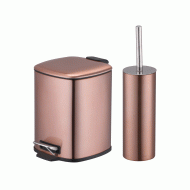 Κάδος τετράγωνος soft close σε χάλκινο χρώμα χωρητικότητας 6lt