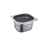Λεκάνη INOX Gastronorm χωρητικότητας GN 1/6 17,6x16,2x15hcm Λεκάνη INOX Gastronorm χωρητικότητας GN 1/6 17,6x16,2x15hcm