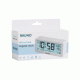 Ξυπνητήρι BRUNO με μεγάλη ευανάγνωστη οθόνη και μέτρηση θερμοκρασίας και υγρασίας σε λευκό χρώμα 