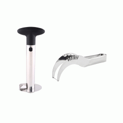 Σετ εργαλείων κοπής για καρπούζι και ανανά μεταλλικό σετ 2 τεμαχίων