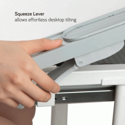 Σετ παιδικό γραφείο και καρέκλα BRATECK ρυθμιζόμενο σε γκρι χρώμα