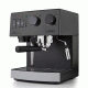 Μηχανή espresso BRIEL ES62A 19 bar μαύρη με αφαιρούμενο δοχείο νερού & ανοξείδωτο boiler