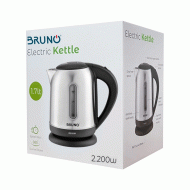 Ηλεκτρικός βραστήρας BRUNO BRN-0029 2200W 1.7t με αφαιρούμενο και πλενόμενο φίλτρο και βάση 360° Ηλεκτρικός βραστήρας BRUNO BRN-0029 2200W 1.7t με αφαιρούμενο και πλενόμενο φίλτρο και βάση 360°