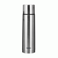 Θερμός BRUNO με καπάκι-κύπελλο anti-slip χωρητικότητας 1000ml σε ασημί χρώμα