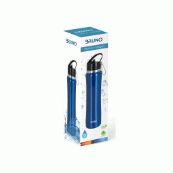 Θερμός BRUNO με καλαμάκι & γάντζο, anti-slip χωρητικότητας 750ml σε μπλε χρώμα