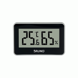 Ψηφιακό θερμόμετρο & υγρασιόμετρο BRUNO °C & °F σε λευκό χρώμα με 3 τρόπους τοποθέτησης 