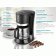 Καφετιέρα φίλτρου 680W για 12 φλυτζάνια χωρητικότητας 1.2L σε μαύρο χρώμα με αυτόματη απενεργοποίηση BRUNO